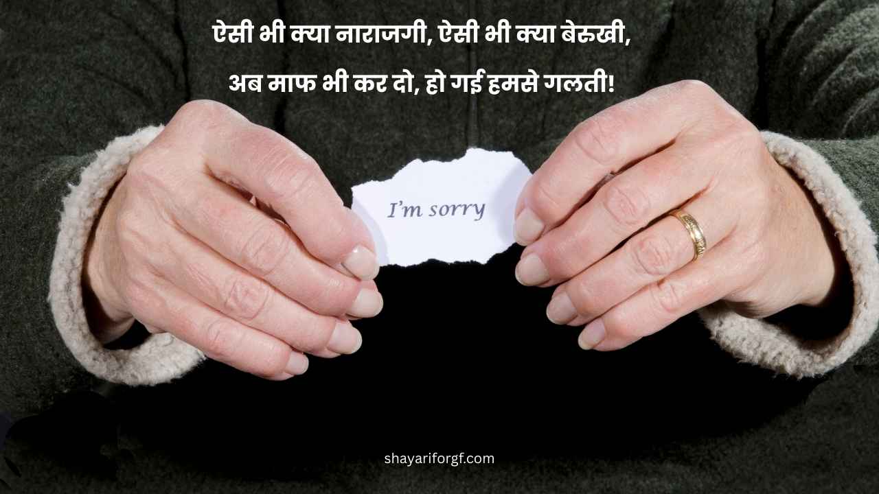 Cute sorry shayari for gf