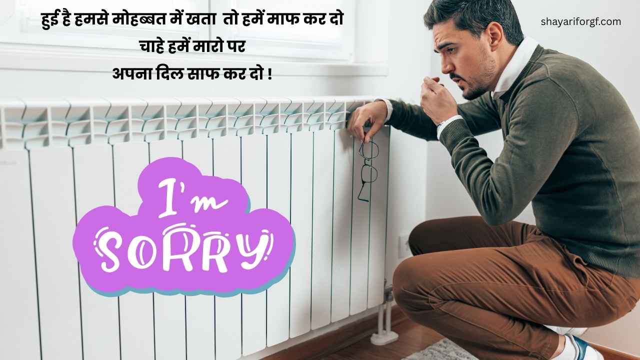 Sorry shayari in hindi for gf